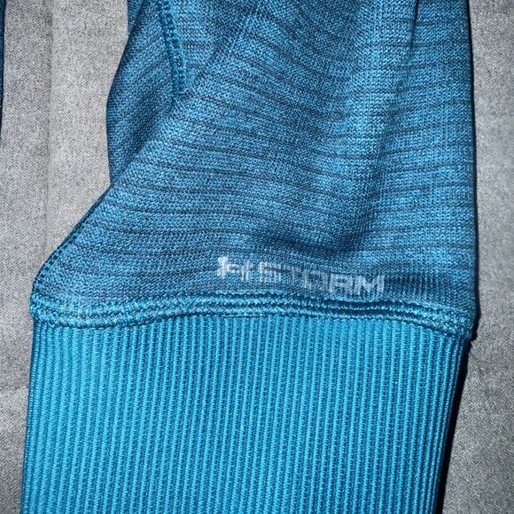 Under Armour Men's Teal Half Zip-Up Sweater Size Large - Picture 6 of 8